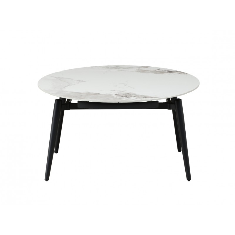 Керамічний стіл Беллуно TML-1345 інвізібл грей + чорний 
Vetro