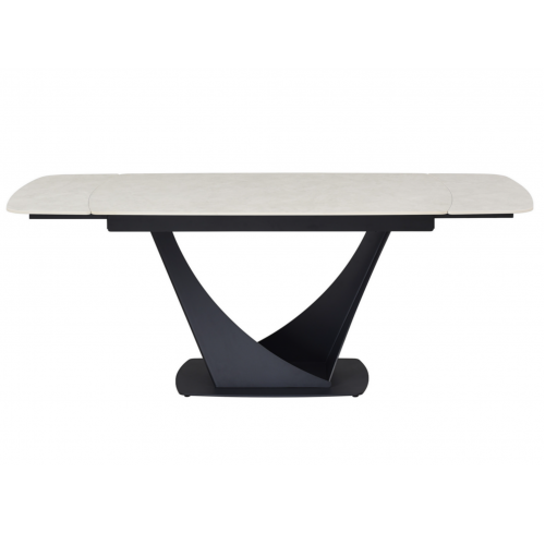 Керамічний стіл Еліо ТМL-990 крема делікато + чорний 
Vetro Mebel