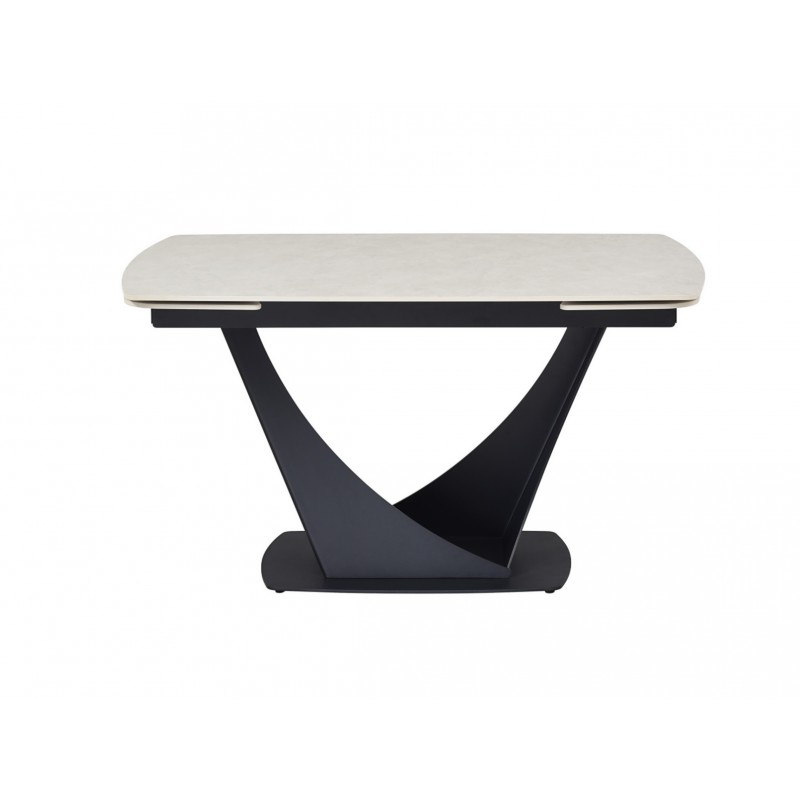 Керамічний стіл Еліо ТМL-990 крема делікато + чорний 
Vetro Mebel