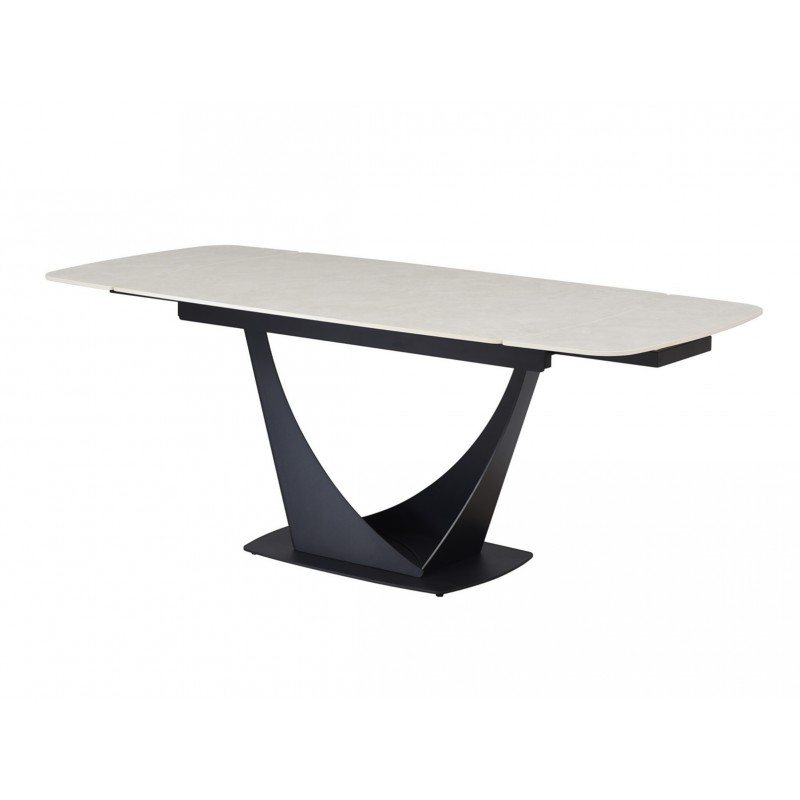 Керамічний стіл Еліо ТМL-990 крема делікато + чорний 
Vetro Mebel