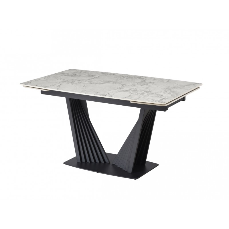 Керамічний стіл Феліче TML-1000-1 клауді грей + чорний 
Vetro Mebel