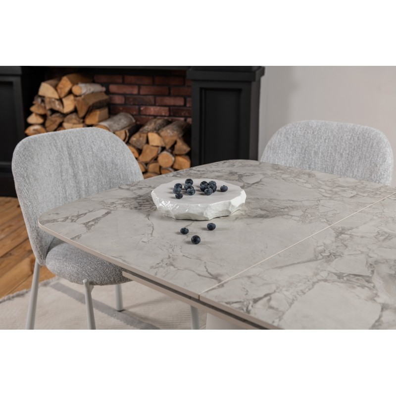 Керамічний стіл Лунаріо TML-1322 клауді грей + айворі 
Vetro Mebel