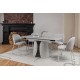 Керамічний стіл Лунаріо TML-1322 клауді грей + айворі 
Vetro Mebel