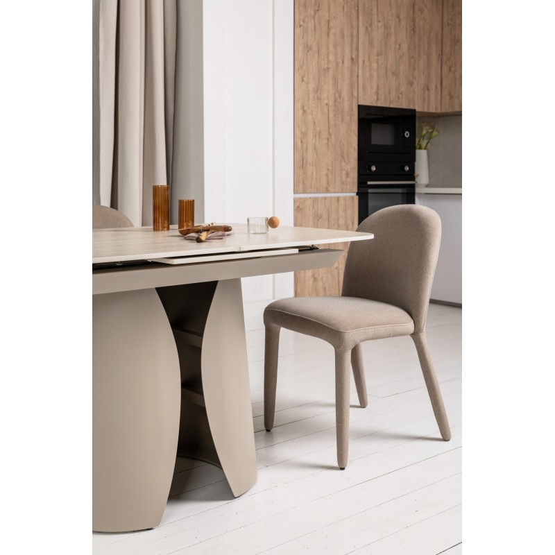 Керамічний стіл Лунаріо TML-1322 крема марфіль +  капучино 
Vetro Mebel