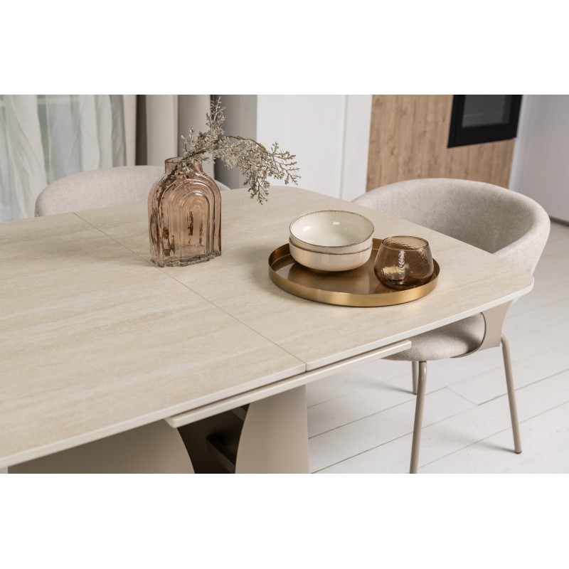 Керамічний стіл Лунаріо TML-1322 крема марфіль +  капучино 
Vetro Mebel