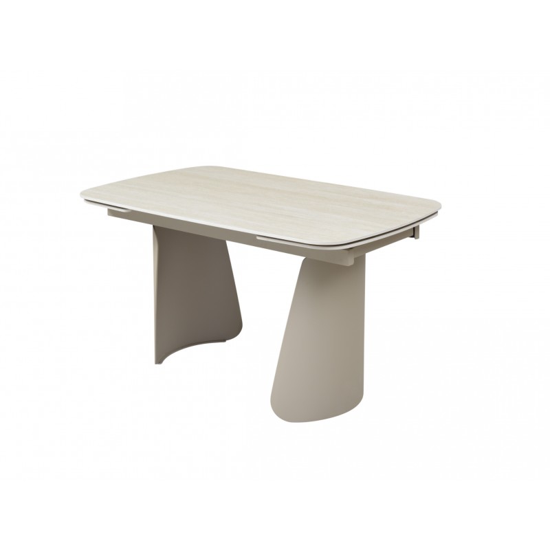 Керамічний стіл Нардо ТМL-1270 крема марфіль + бежевий Vetro Mebel