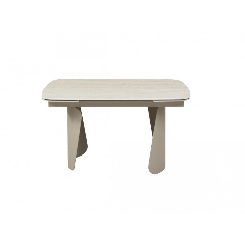 Керамічний стіл Нардо ТМL-1270 крема марфіль + бежевий Vetro Mebel