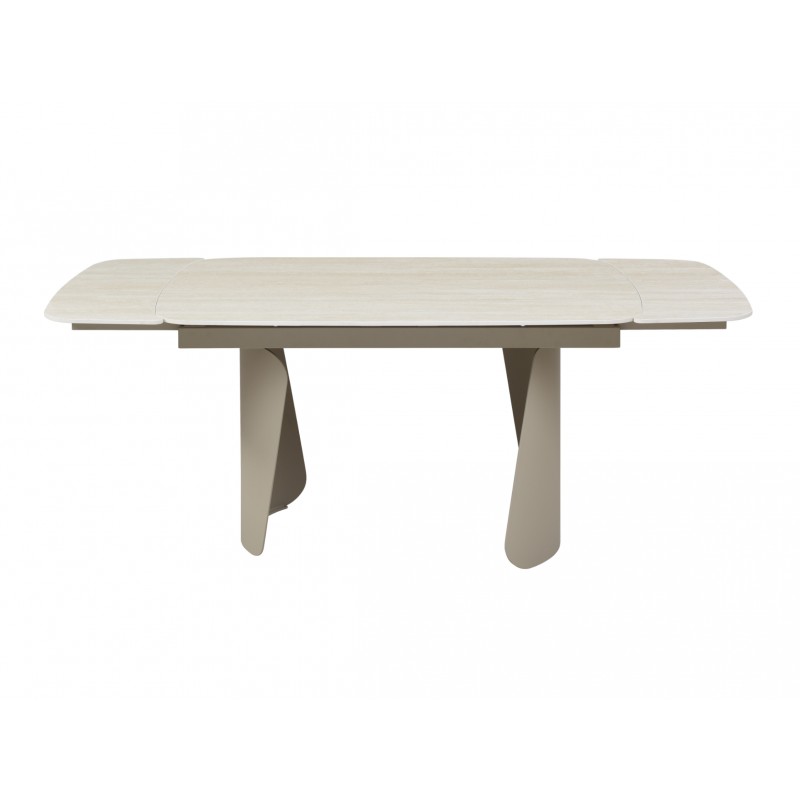 Керамічний стіл Нардо ТМL-1270 крема марфіль + бежевий Vetro Mebel