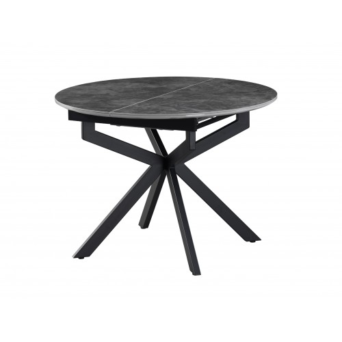 Керамічний стіл Офелія TML-1250 спайдер грей +  чорний 
Vetro Mebel