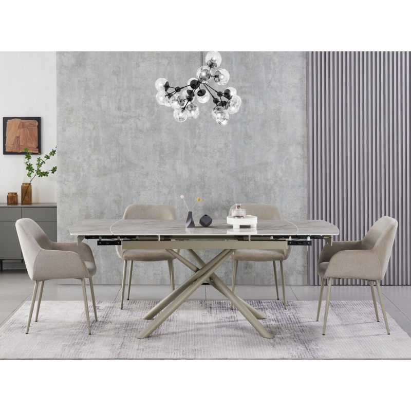 Керамічний стіл Піно TML-1200-1 містік грей + капучино 
Vetro Mebel