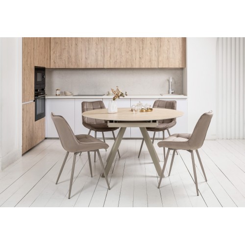 Керамічний стіл Сієна TML-1240 римський траветрін + капучино 
Vetro Mebel