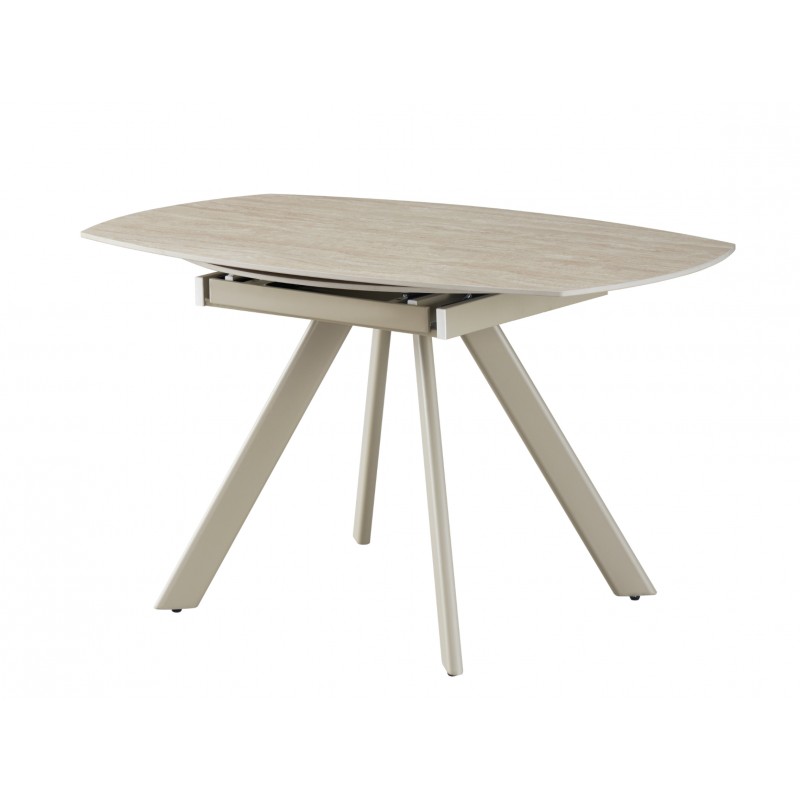 Керамічний стіл Сієна TML-1240 римський траветрін + капучино 
Vetro Mebel