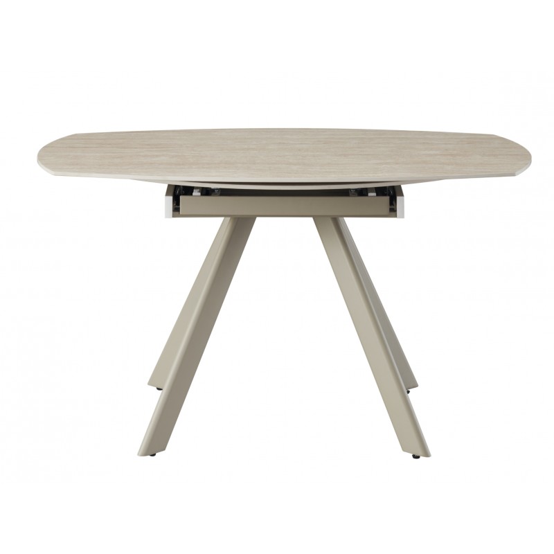 Керамічний стіл Сієна TML-1240 римський траветрін + капучино 
Vetro Mebel