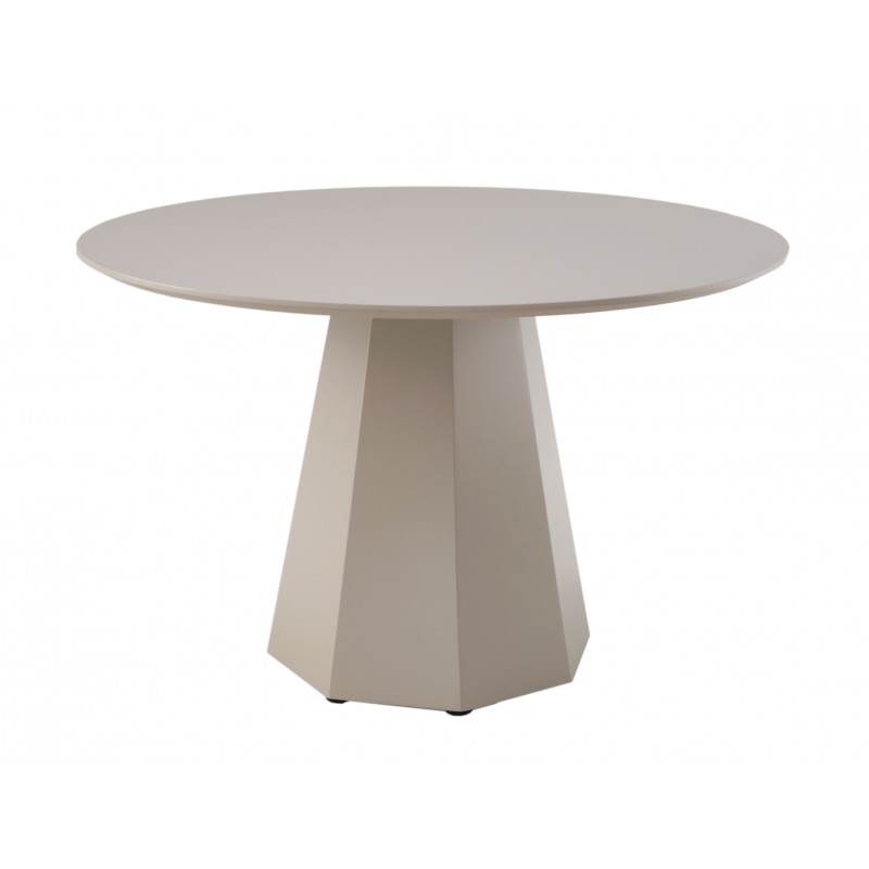 Стіл круглий поліуретановий МДФ TМ-200 теплий пісок 
Vetro Mebel