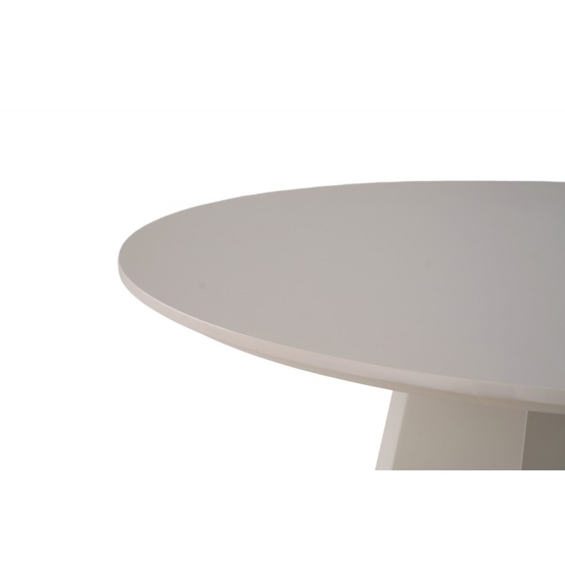 Стіл круглий поліуретановий МДФ TМ-200 теплий пісок 
Vetro Mebel