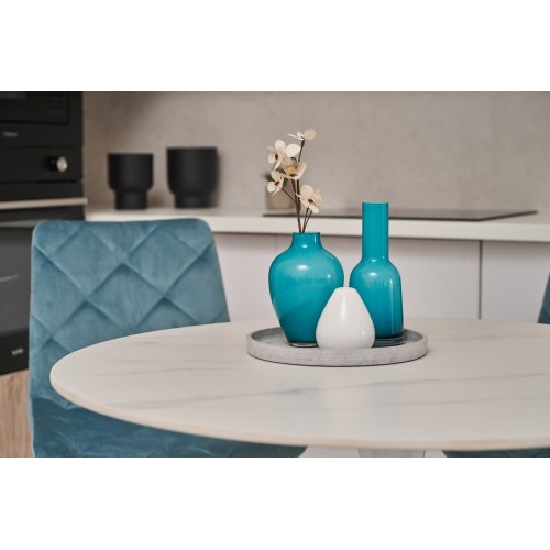 Стіл обідній T-325 каса вайт + білий Vetro Mebel