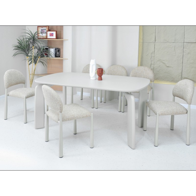 Стіл поліуретановий МДФ Марчелло TМ-226 теплий пісок 
Vetro Mebel