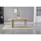 Стіл шпоноване МДФ Нікколо TМ-236 ясень + теплий пісок 
Vetro Mebel