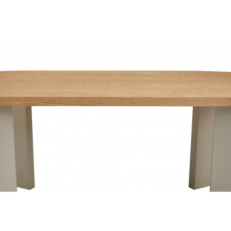 Стіл шпоноване МДФ Нікколо TМ-236 ясень + теплий пісок 
Vetro Mebel