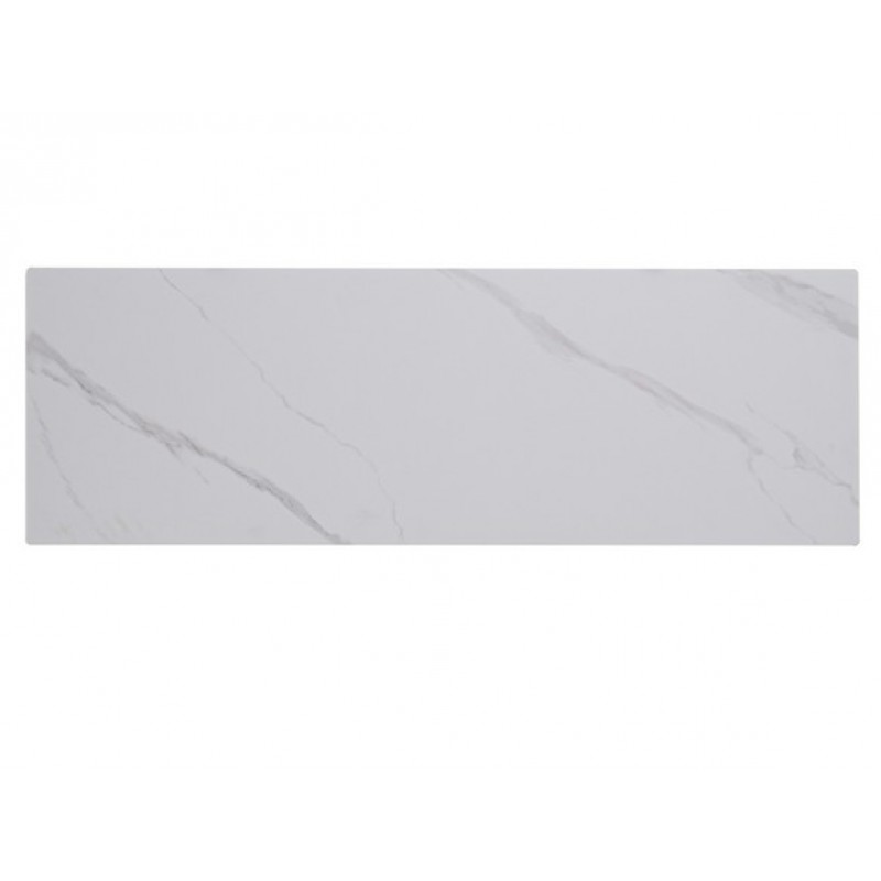 Консоль Бруно білий мармур + чорний Vetro Mebel