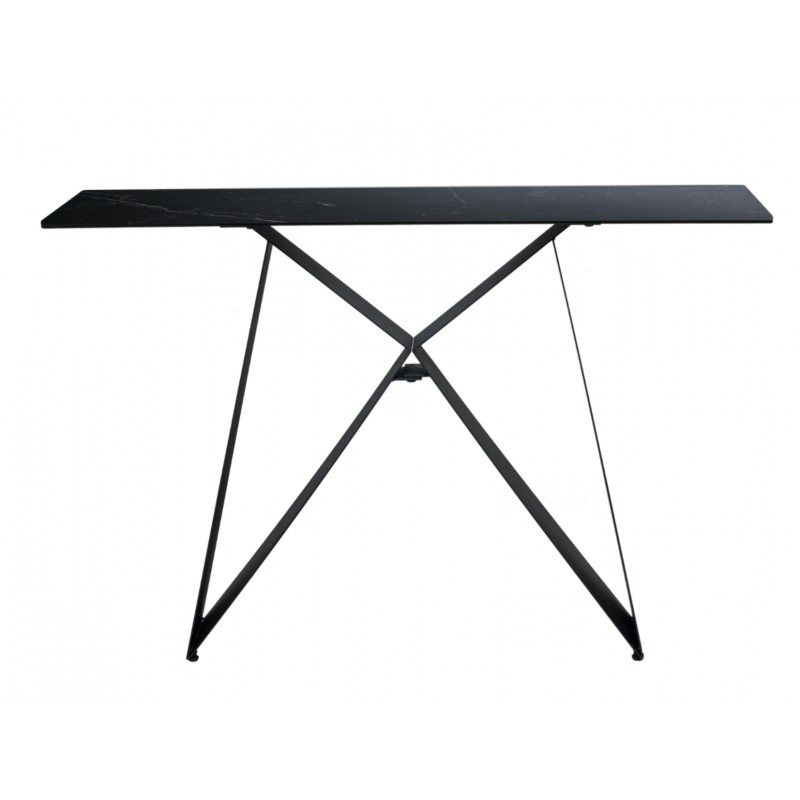 Консоль Бруно неро маркіна + чорний Vetro Mebel