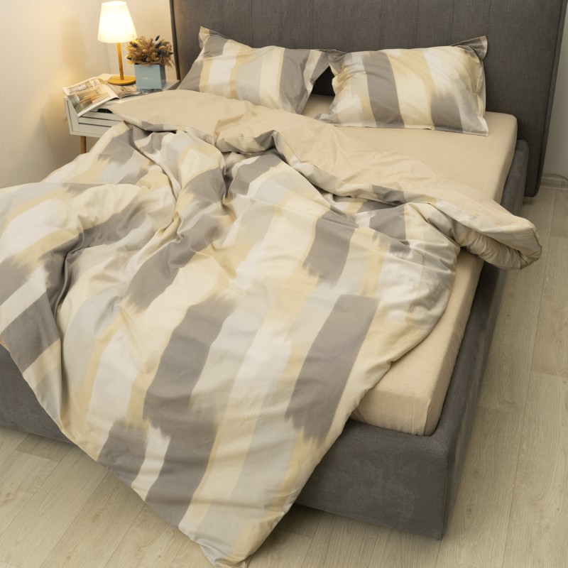 Комплект постільної білизни Tiare Двоспальний Сатин Deluxe L-004