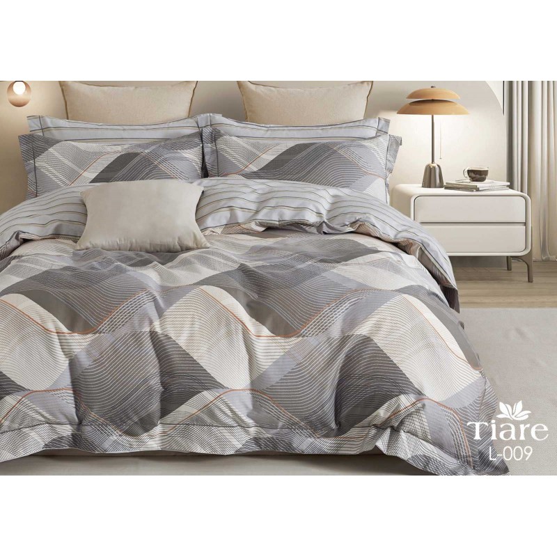 Комплект постільної білизни Tiare Двоспальний Сатин Deluxe L-009