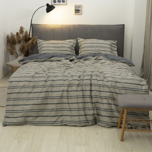 Комплект постільної білизни Tiare Двоспальний Сатин Deluxe L-011