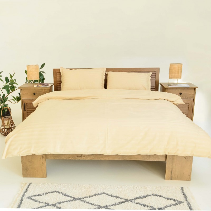 Комплект постільної білизни Tiare Двоспальний Сатин Stripe 72