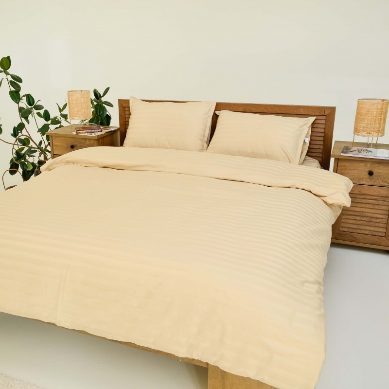 Комплект постільної білизни Tiare Двоспальний Сатин Stripe 72