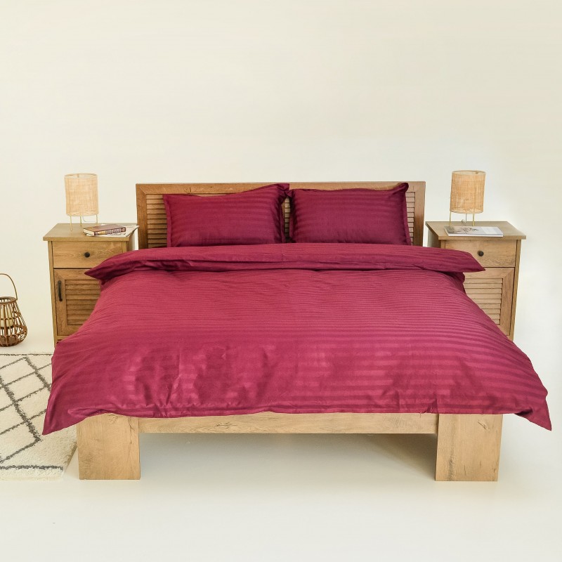 Комплект постільної білизни Tiare Двоспальний Сатин Stripe 79