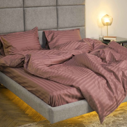 Комплект постільної білизни Tiare Двоспальний Сатин Stripe 86