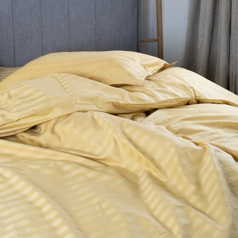 Комплект постільної білизни Tiare Двоспальний Сатин Stripe 89