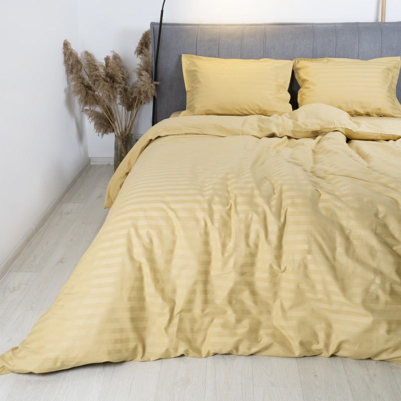 Комплект постільної білизни Tiare Двоспальний Сатин Stripe 89