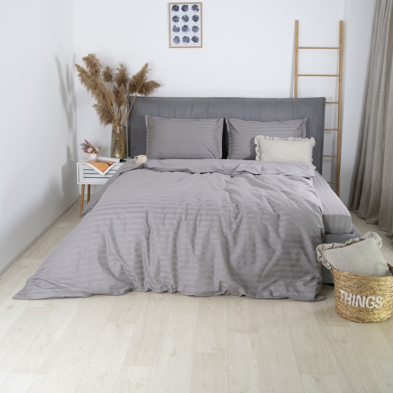 Комплект постільної білизни Tiare Двоспальний Сатин Stripe 90