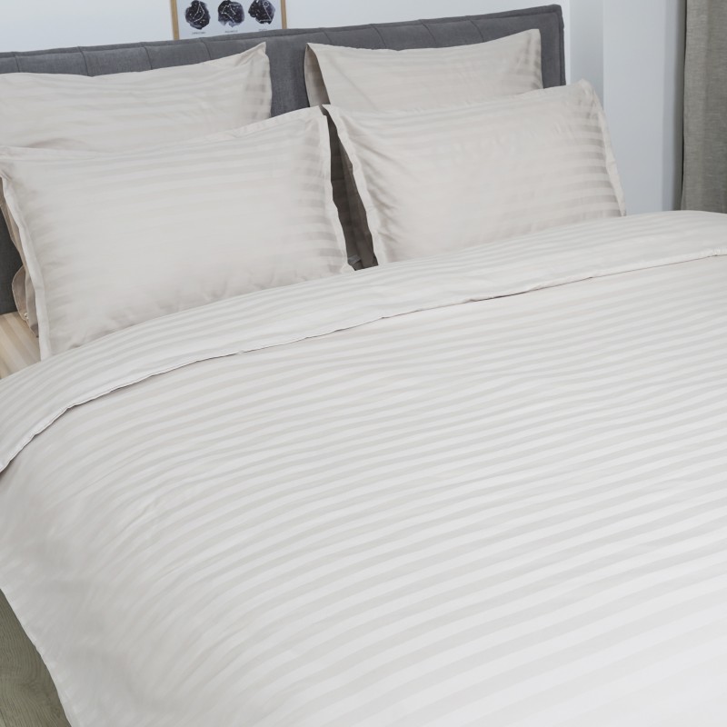 Комплект постільної білизни Tiare Двоспальний Сатин Stripe 92