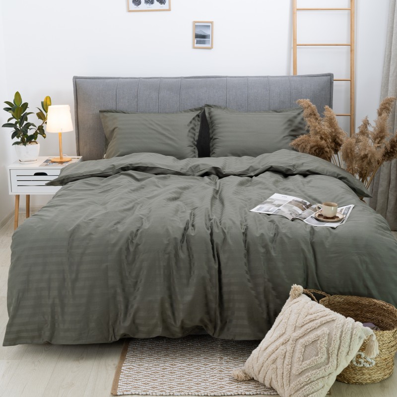 Комплект постільної білизни Tiare Двоспальний Сатин Stripe 94