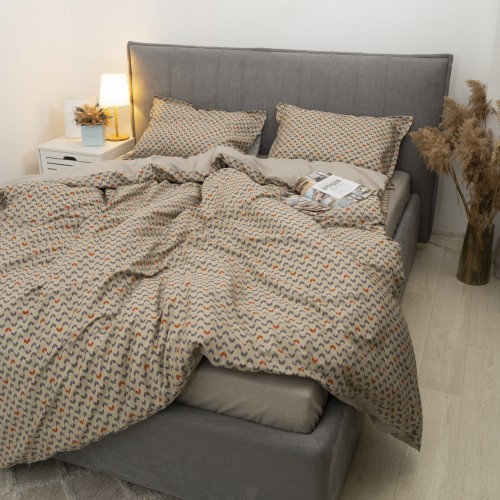 Комплект постільної білизни Tiare Двоспальний Сатин Люкс 153