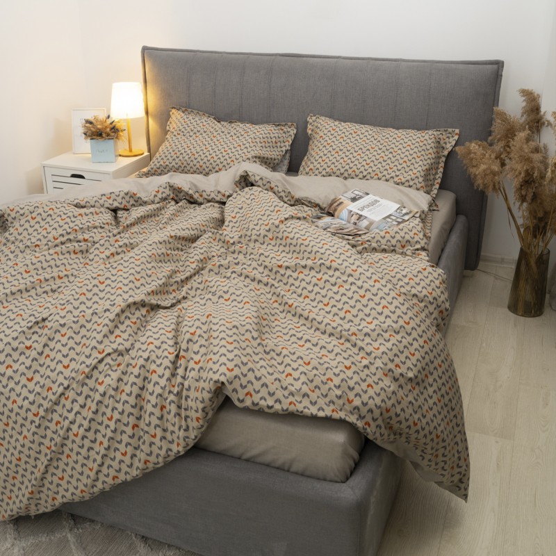 Комплект постільної білизни Tiare Двоспальний Сатин Люкс 153