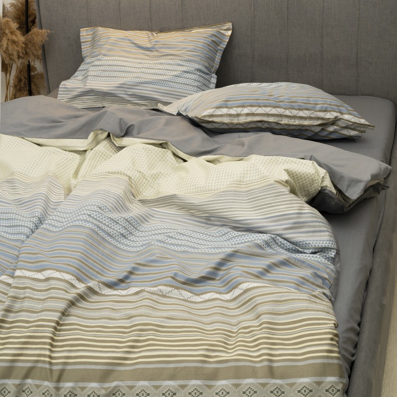 Комплект постільної білизни Tiare Євро Сатин Deluxe L-002