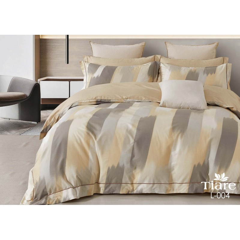 Комплект постільної білизни Tiare Євро Сатин Deluxe L-004