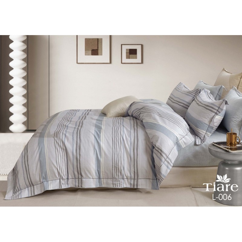 Комплект постільної білизни Tiare Євро Сатин Deluxe L-006