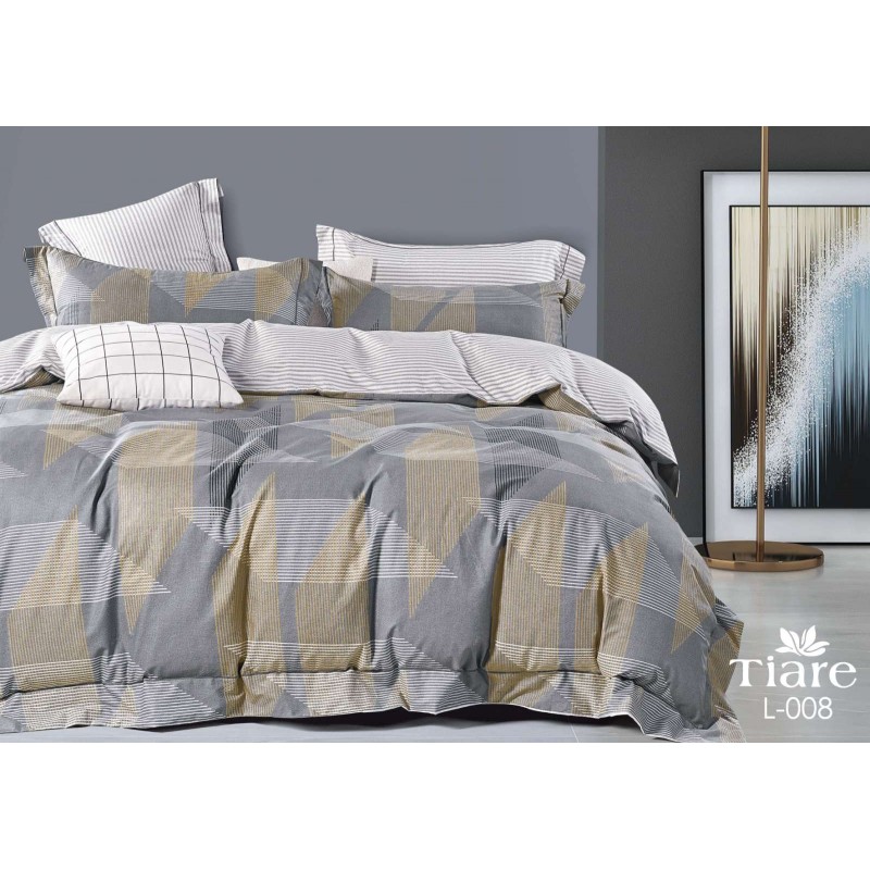 Комплект постільної білизни Tiare Євро Сатин Deluxe L-008