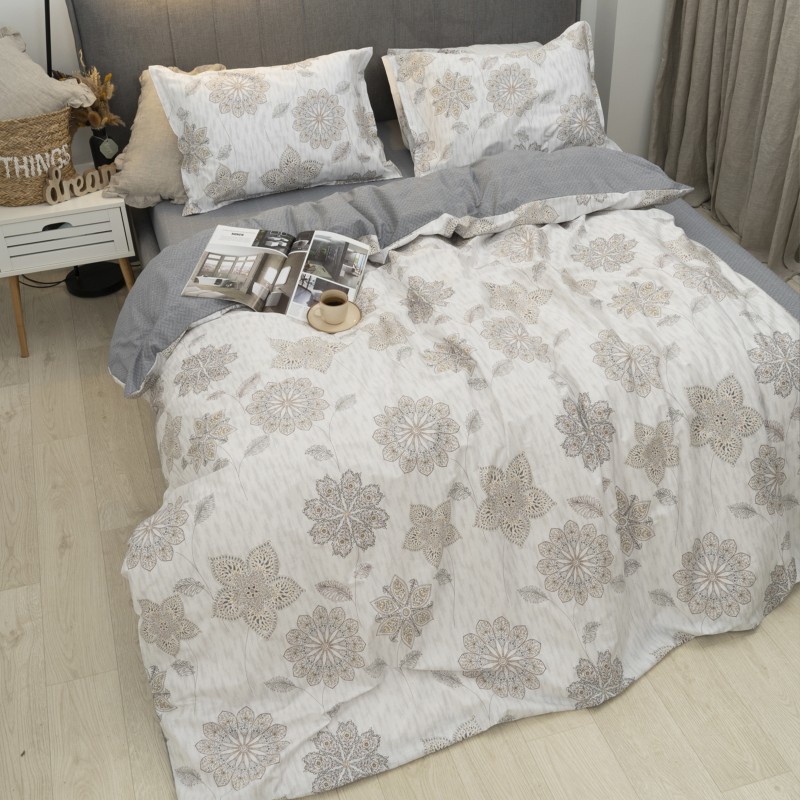 Комплект постільної білизни Tiare Євро Сатин Deluxe L-010