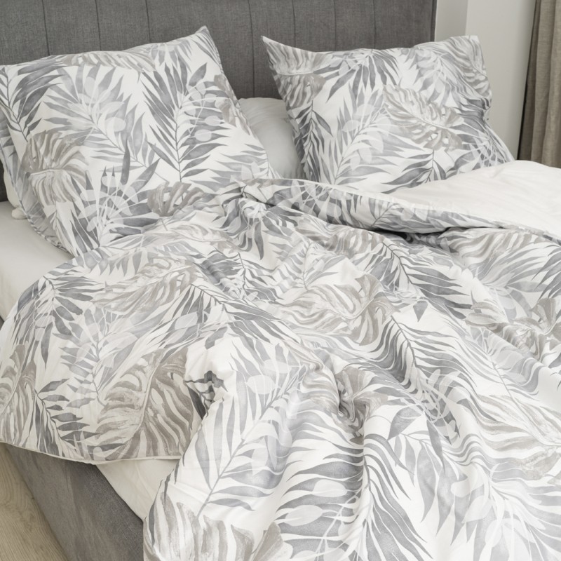 Комплект постільної білизни Tiare Євро Сатин Premium 177 з простирадлом на резинці 160х200