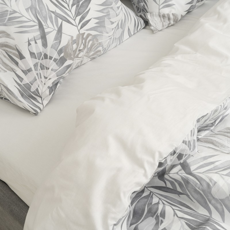 Комплект постільної білизни Tiare Євро Сатин Premium 177 з простирадлом на резинці 160х200