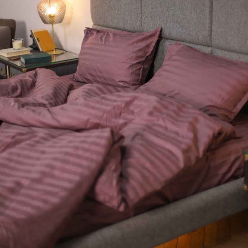 Комплект постільної білизни Tiare Євро Сатин Stripe 73