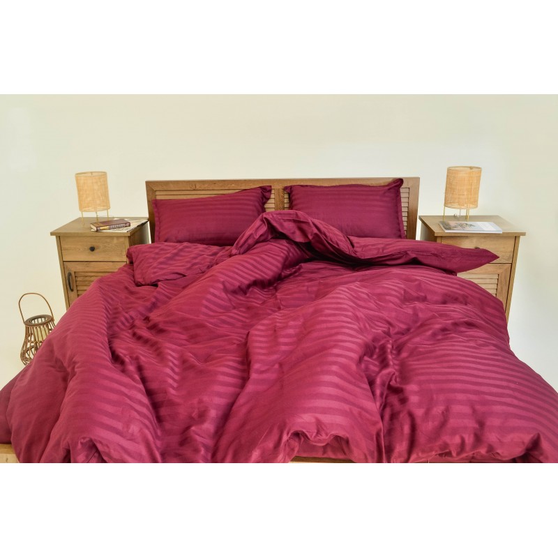 Комплект постільної білизни Tiare Євро Сатин Stripe 79