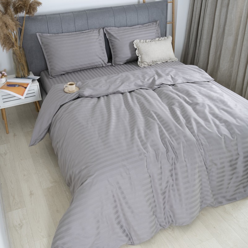 Комплект постільної білизни Tiare Євро Сатин Stripe 90