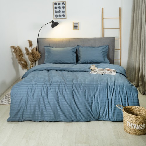 Комплект постільної білизни Tiare Євро Сатин Stripe 91